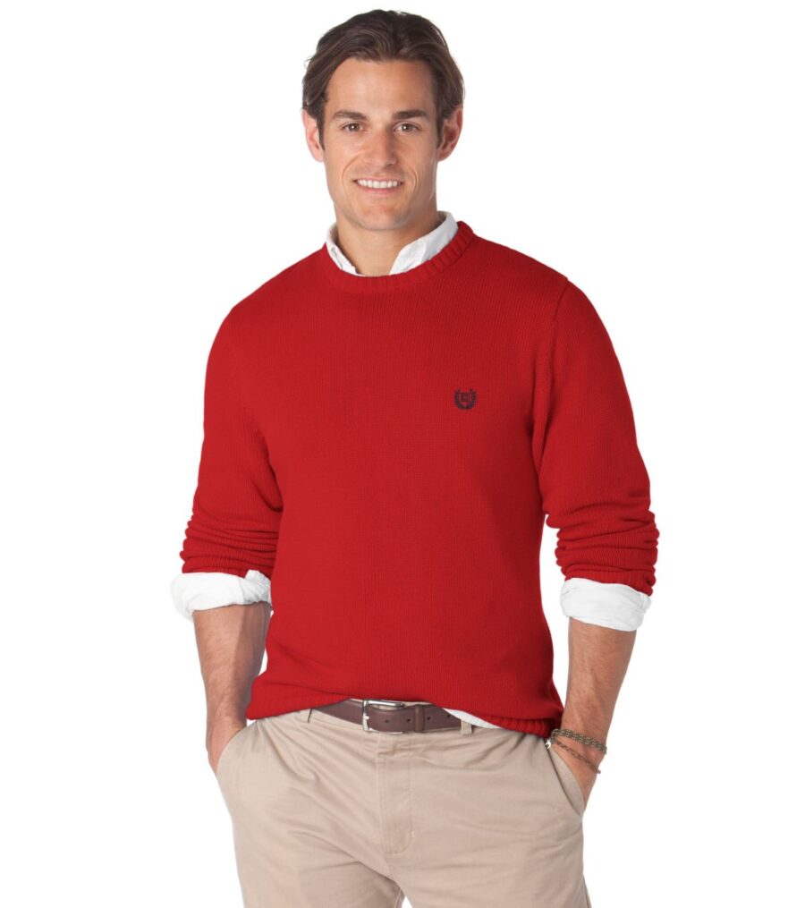 Chaps Classic-Fit Hazel Grove Solid Crewneck Sweater - Big & Tall