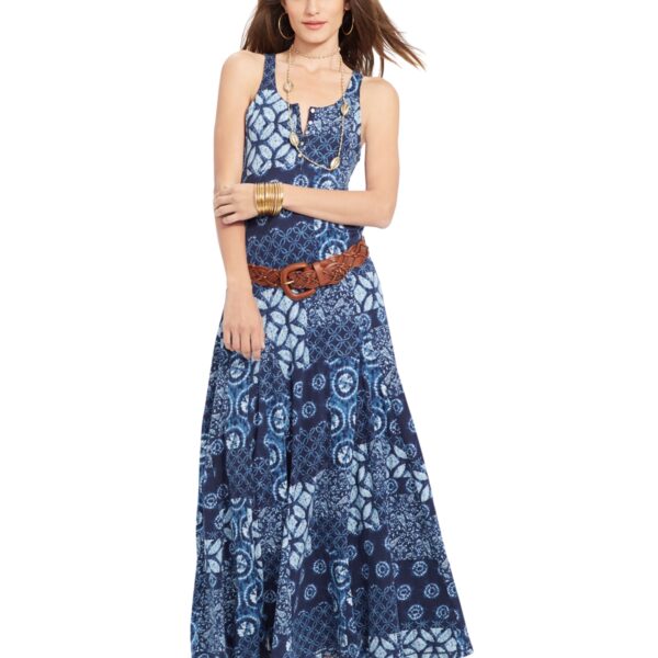 Lauren Jeans Co. Sleeveless Printed Maxi Dress