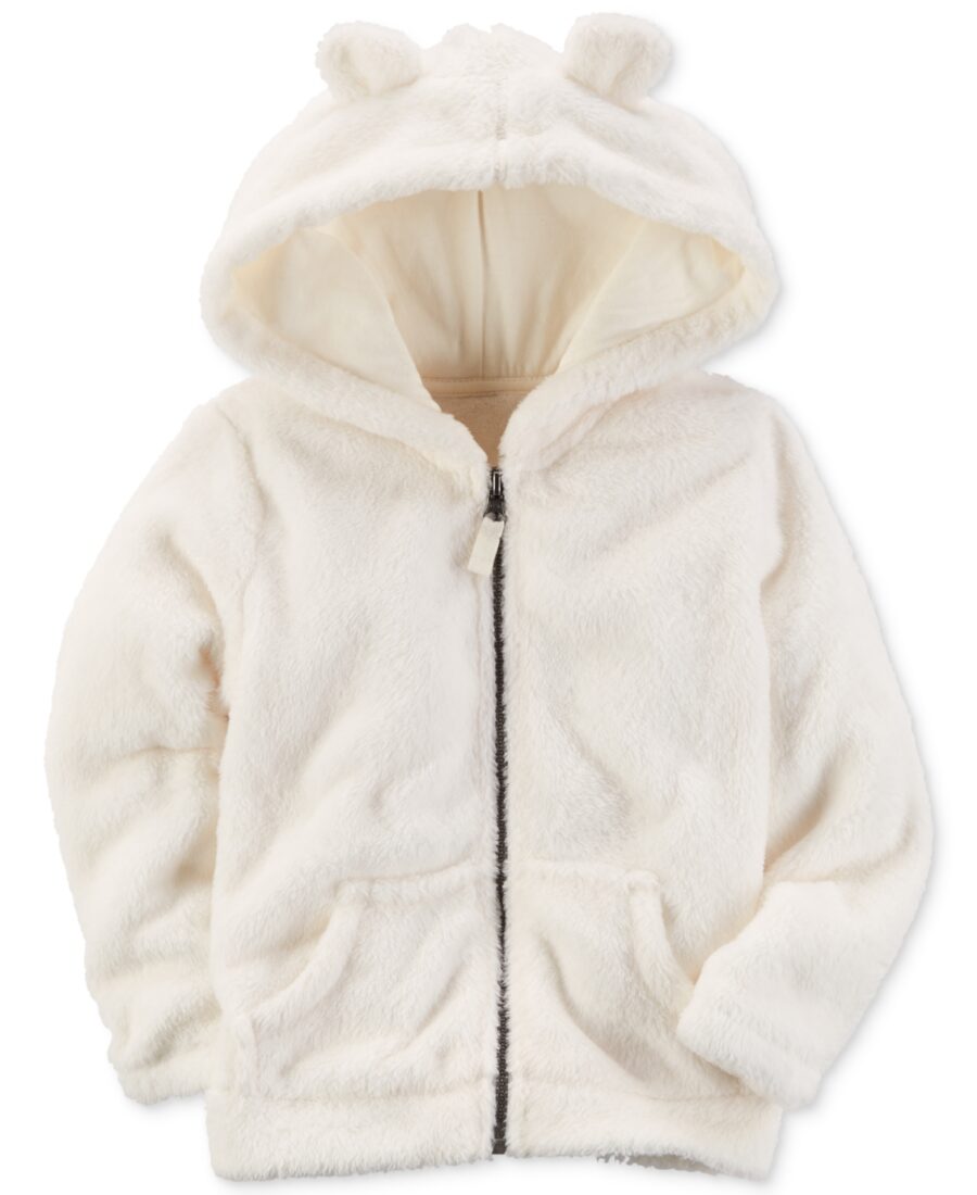 Carter's Faux-Fur Animal Ears Hoodie, Little Girls (4-8)