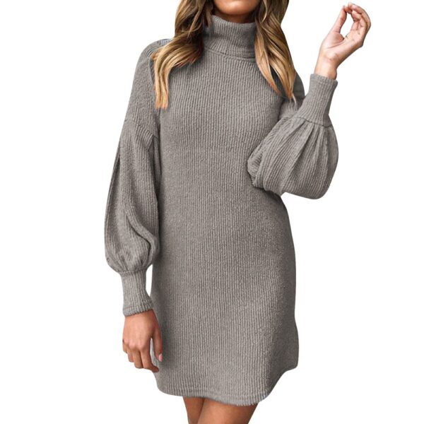 Willbest Oversized Sweaters for Women Women's Turtleneck Sweater Dress Ladies Long Sleeve